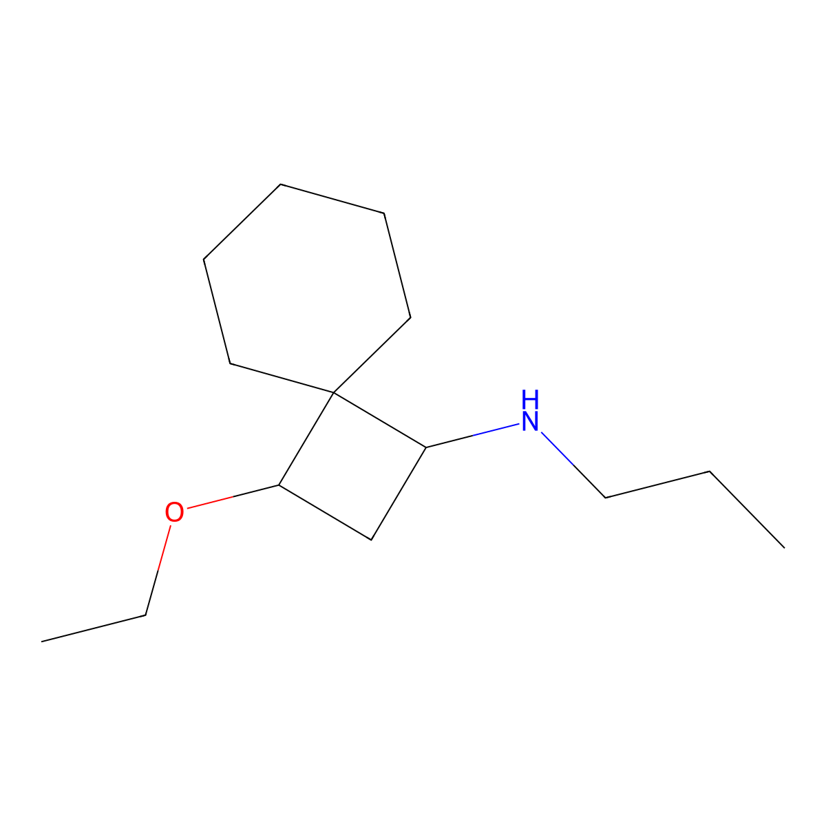 3-ethoxy-N-propylspiro[3.5]nonan-1-amine molecular structure, CAS 1355004-77-1