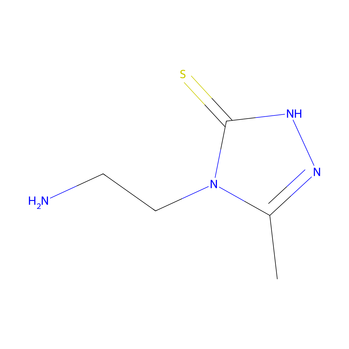 4-(2-Aminoethyl)-5-methyl-4H-1,2,4-triazole-3-thiol molecular structure, CAS 1355004-78-2