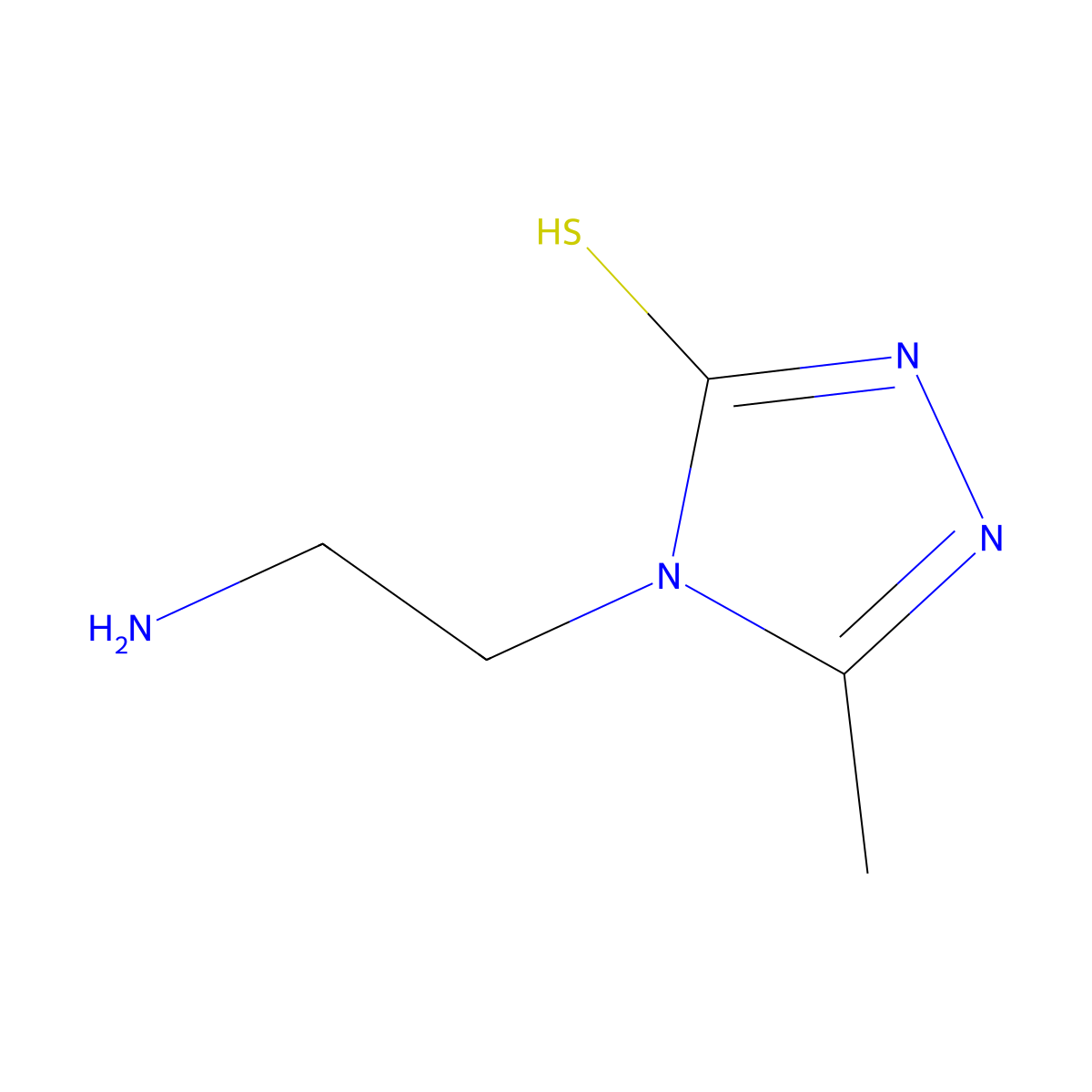 4-(2-Aminoethyl)-5-methyl-4H-1,2,4-triazole-3-thiol molecular structure, CAS 1355004-78-2