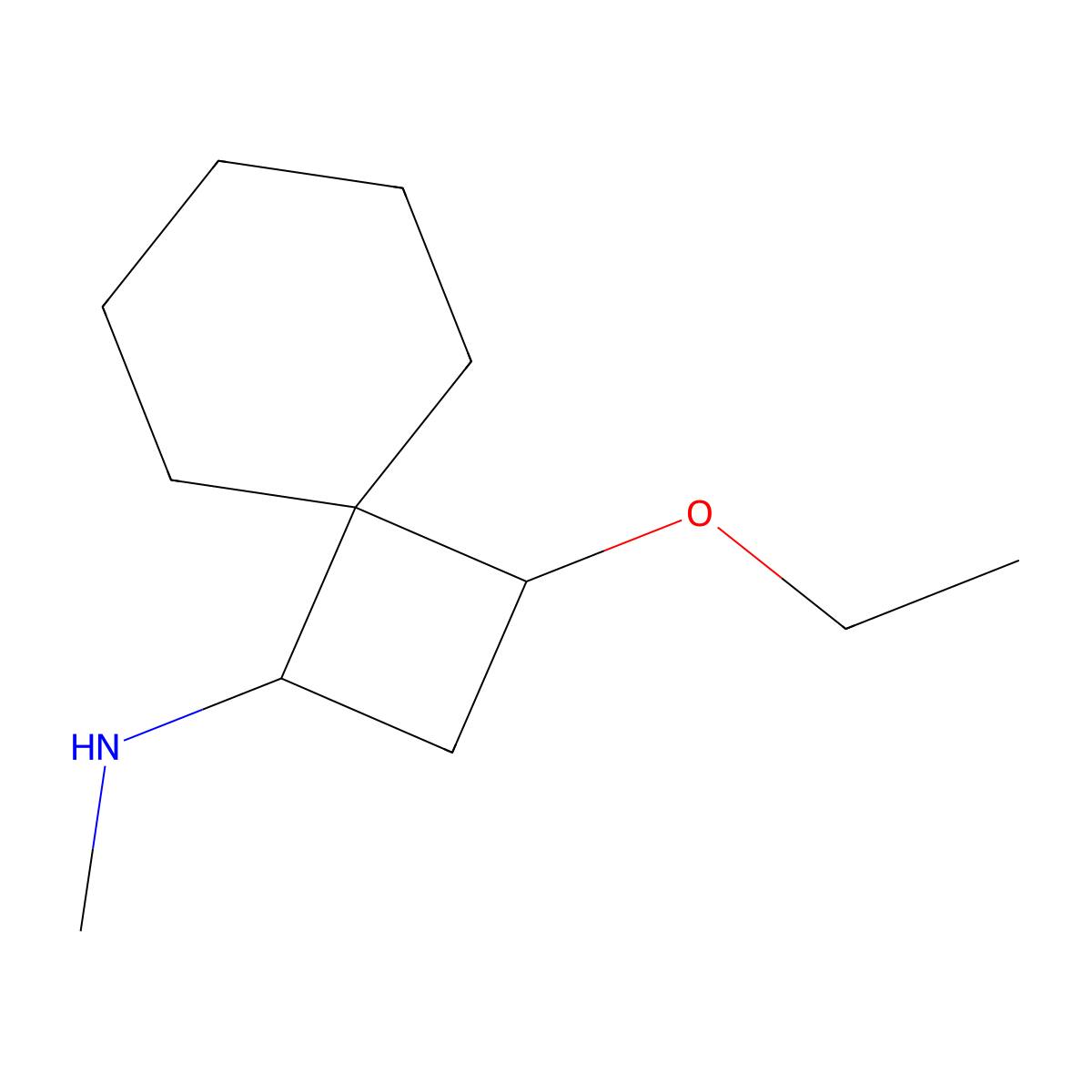 3-ethoxy-N-methylspiro[3.5]nonan-1-amine molecular structure, CAS 1355004-82-8