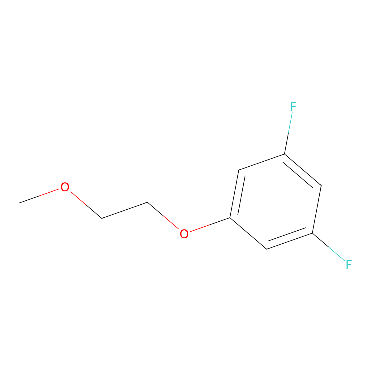 1,3-Difluoro-5-(2-methoxyethoxy)benzene molecular structure, CAS 1355011-33-4