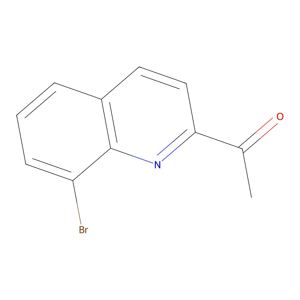 1-(8-Bromoquinolin-2-yl)ethan-1-one molecular structure, CAS 1355018-24-4