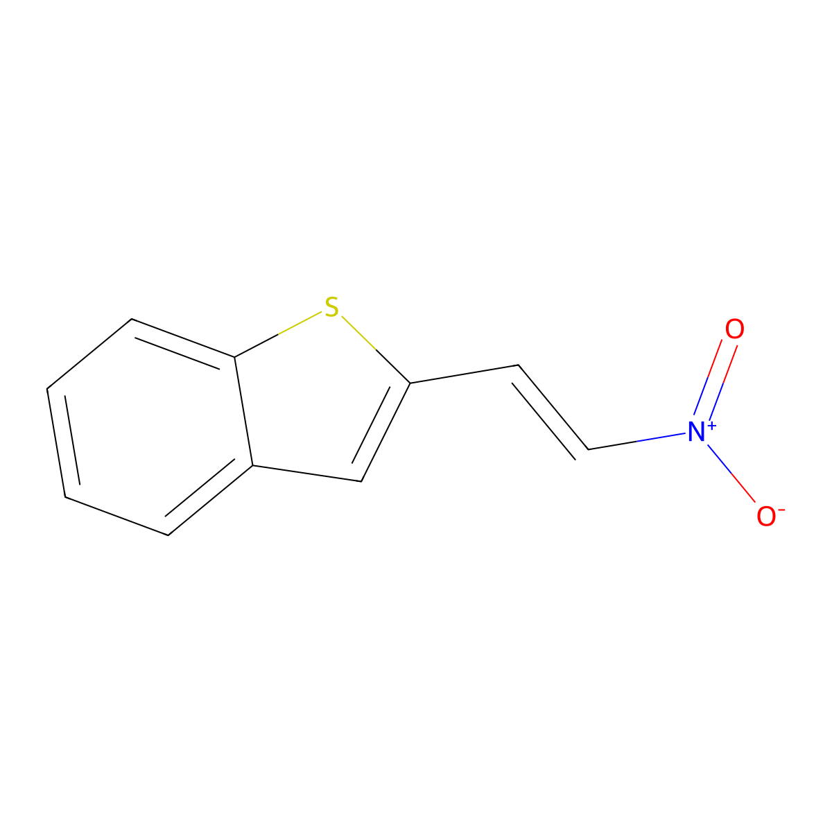 2-[(E)-2-Nitroethenyl]benzo[b]thiophene molecular structure, CAS 1355024-97-3
