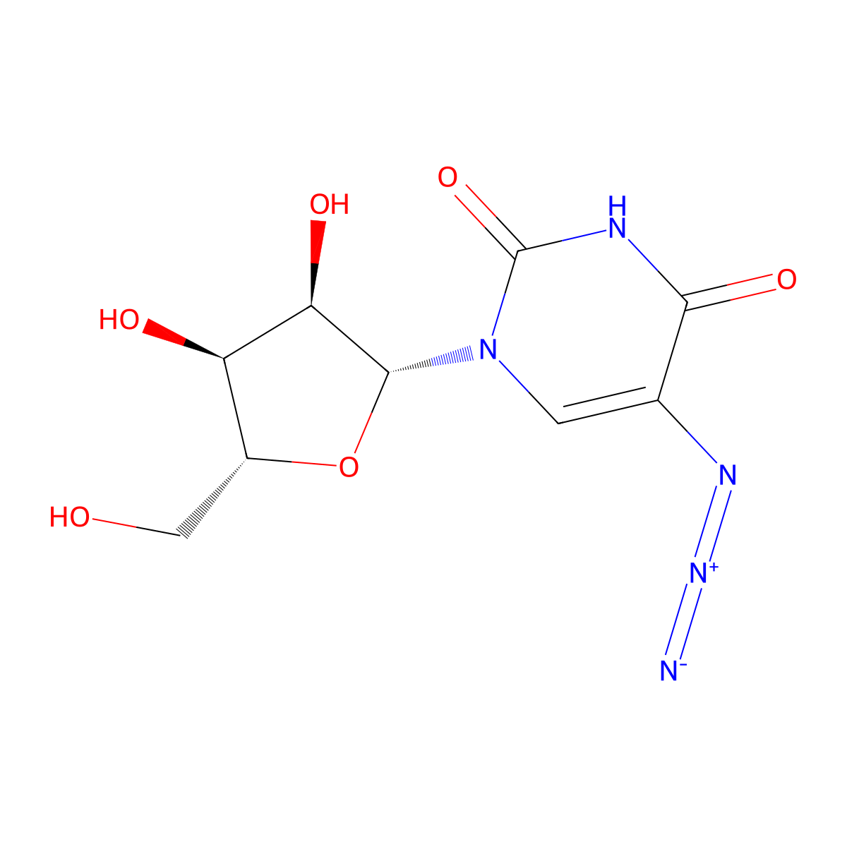 5-Azidouridine molecular structure, CAS 1355028-82-8