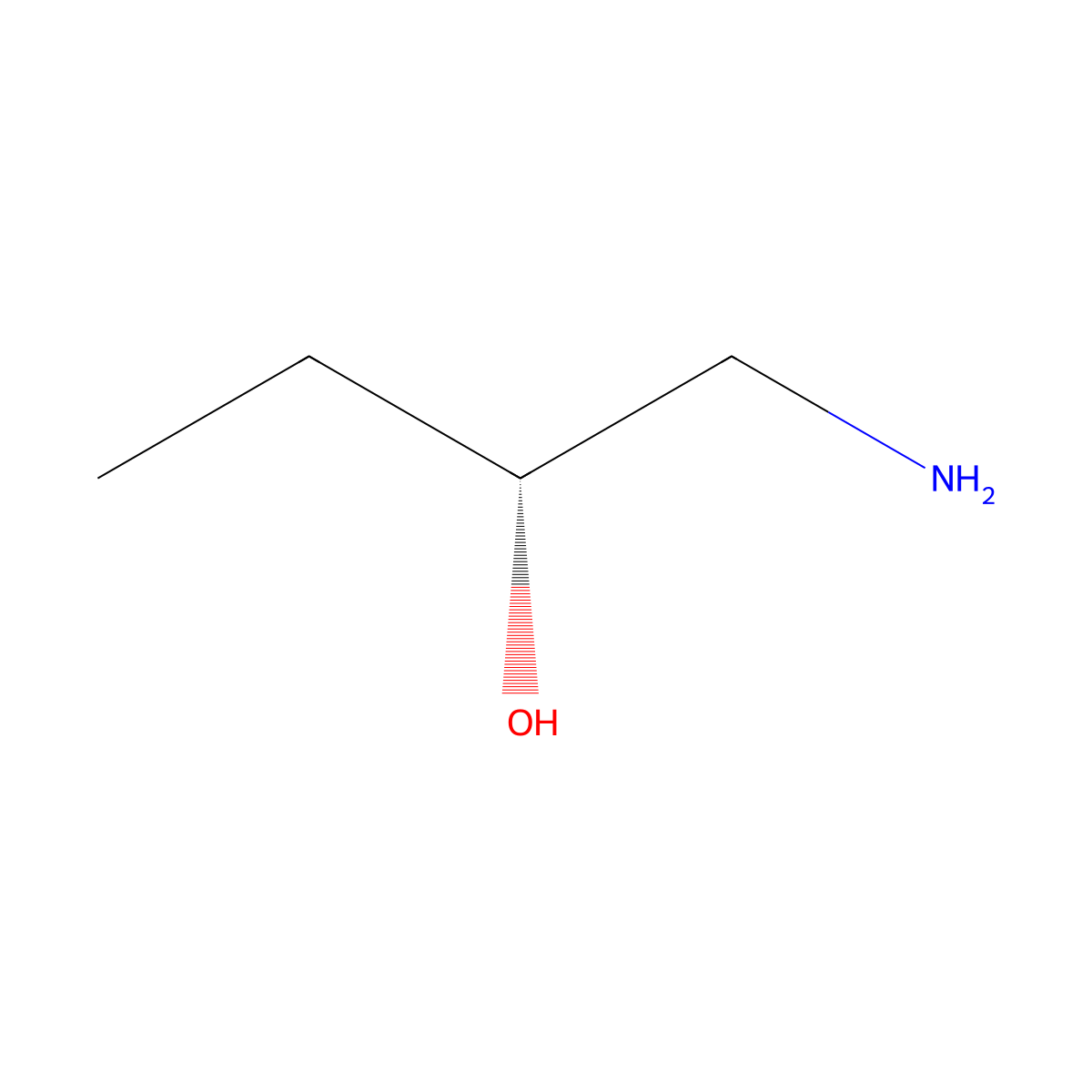 (2R)-1-aminobutan-2-ol molecular structure, CAS 135503-09-2