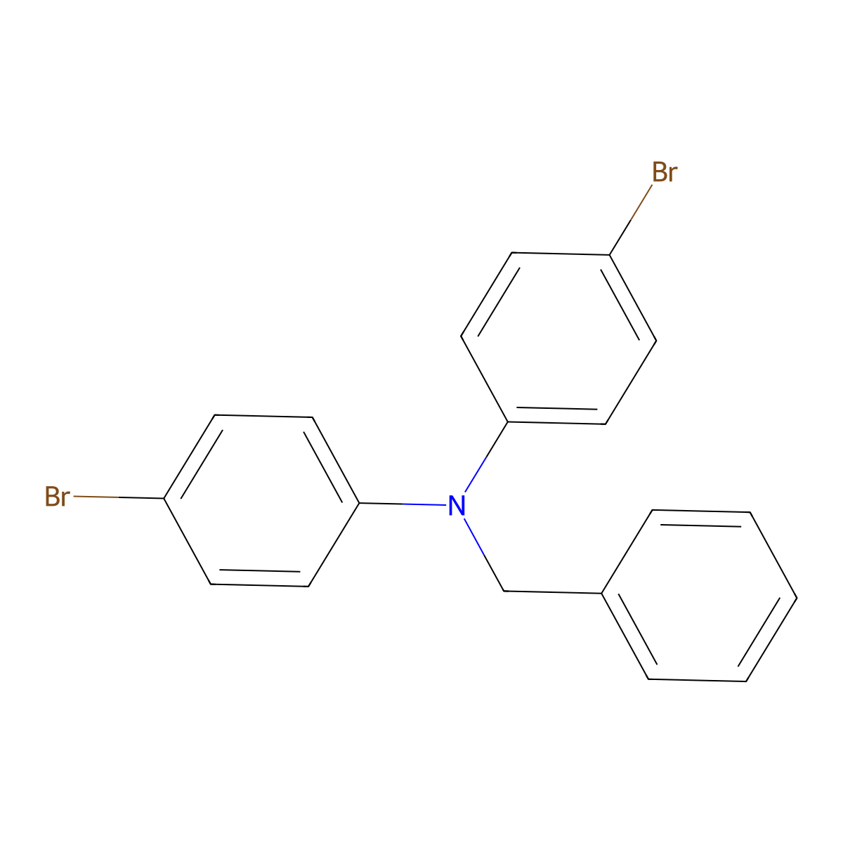 N-benzyl-4-bromo-N-(4-bromophenyl)aniline molecular structure, CAS 135505-64-5