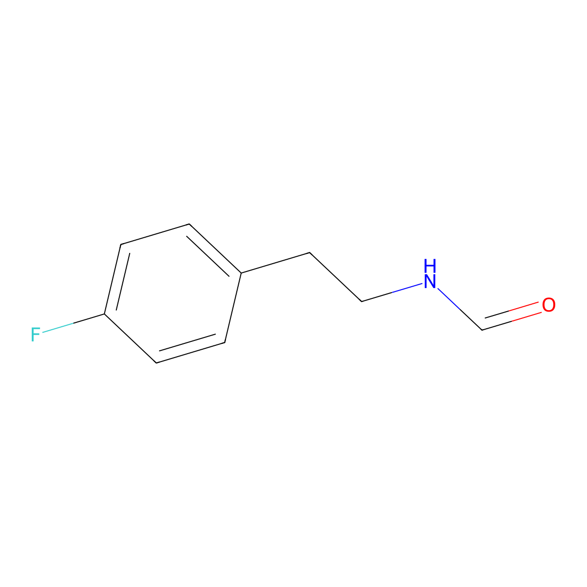 Formamide, N-[2-(4-fluorophenyl)ethyl]- molecular structure, CAS 1355060-49-9