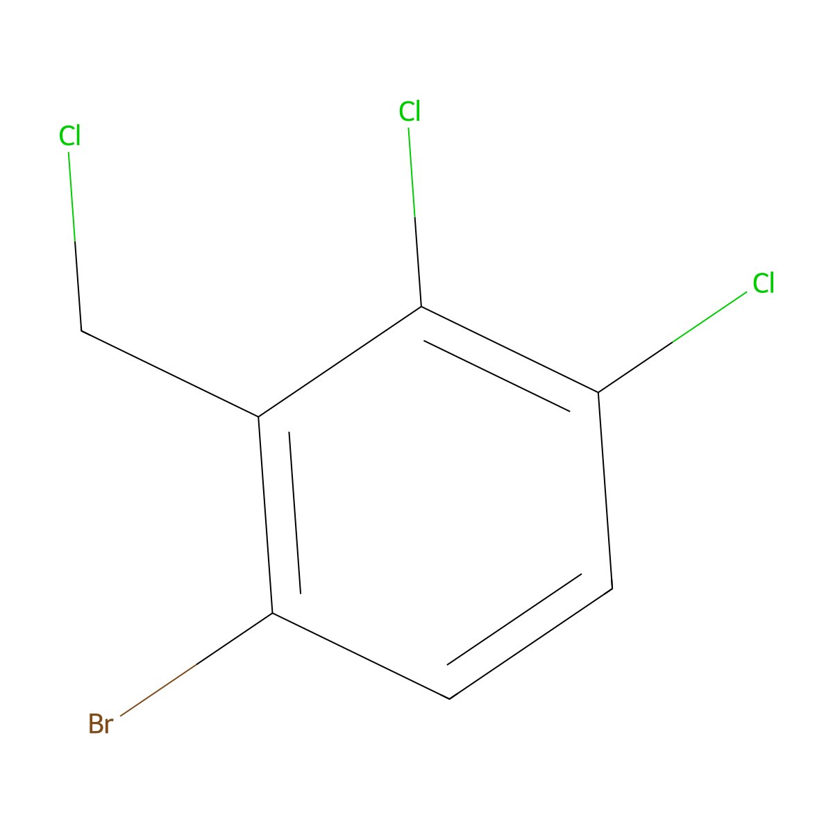 1-Bromo-3,4-dichloro-2-(chloromethyl)benzene molecular structure, CAS 1355061-42-5