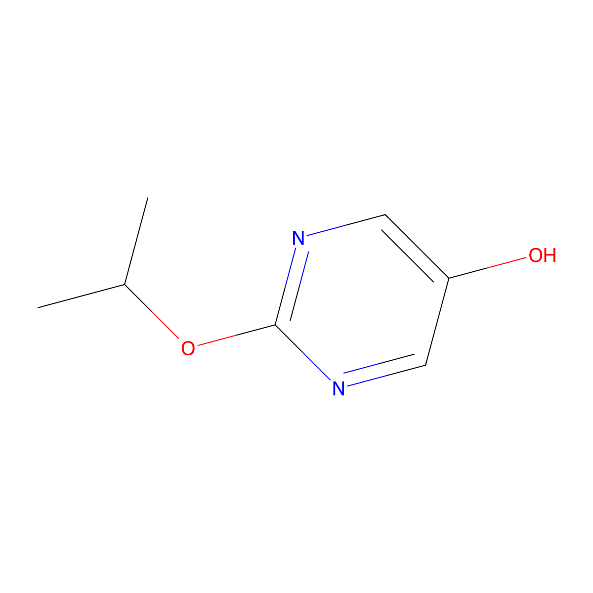 2-Isopropoxypyrimidin-5-OL molecular structure, CAS 1355066-80-6