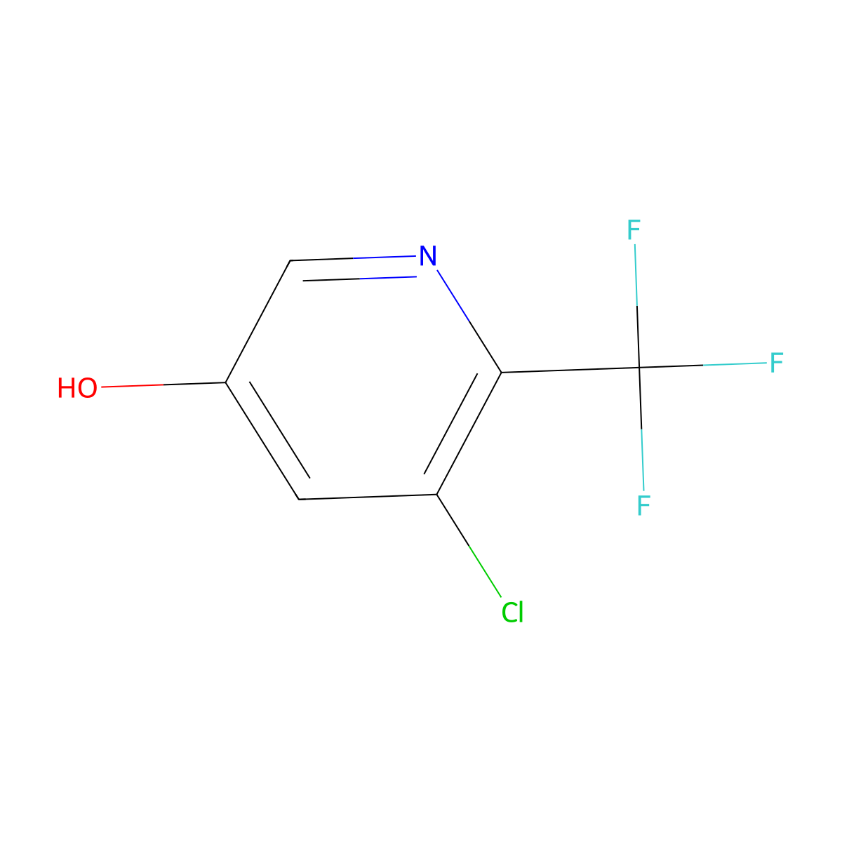 5-Chloro-6-(trifluoromethyl)pyridin-3-OL molecular structure, CAS 1355067-47-8