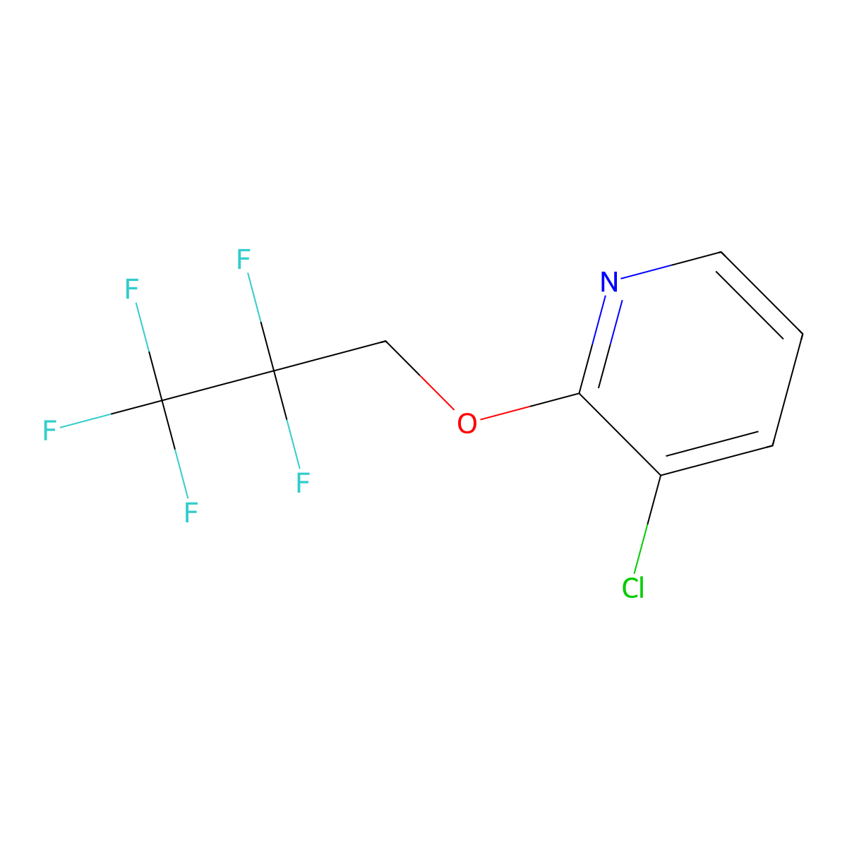 3-Chloro-2-(2,2,3,3,3-pentafluoropropoxy)pyridine molecular structure, CAS 1355068-50-6