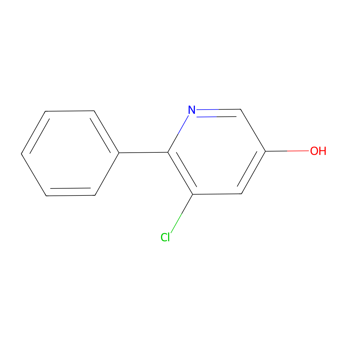 5-Chloro-6-phenylpyridin-3-OL molecular structure, CAS 1355070-34-6