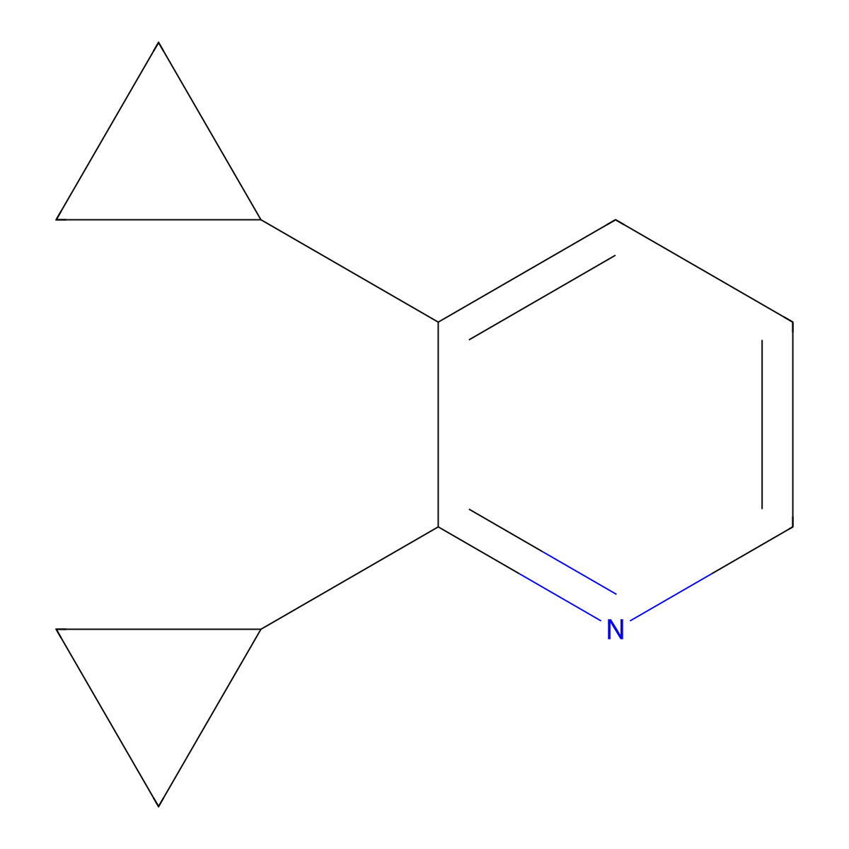 2,3-Dicyclopropylpyridine molecular structure, CAS 1355070-88-0