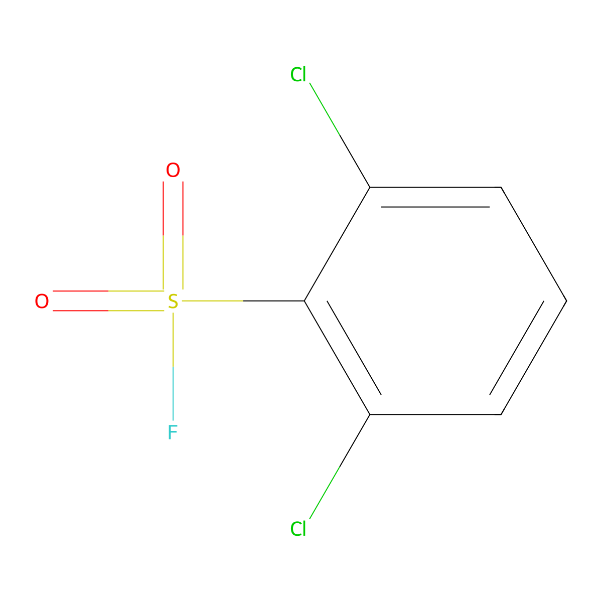 2,6-Dichlorobenzene-1-sulfonyl fluoride molecular structure, CAS 1355090-09-3