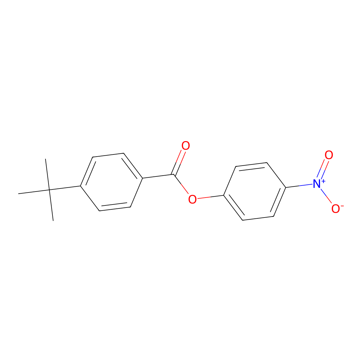 (4-Nitrophenyl) 4-tert-butylbenzoate molecular structure, CAS 13551-16-1