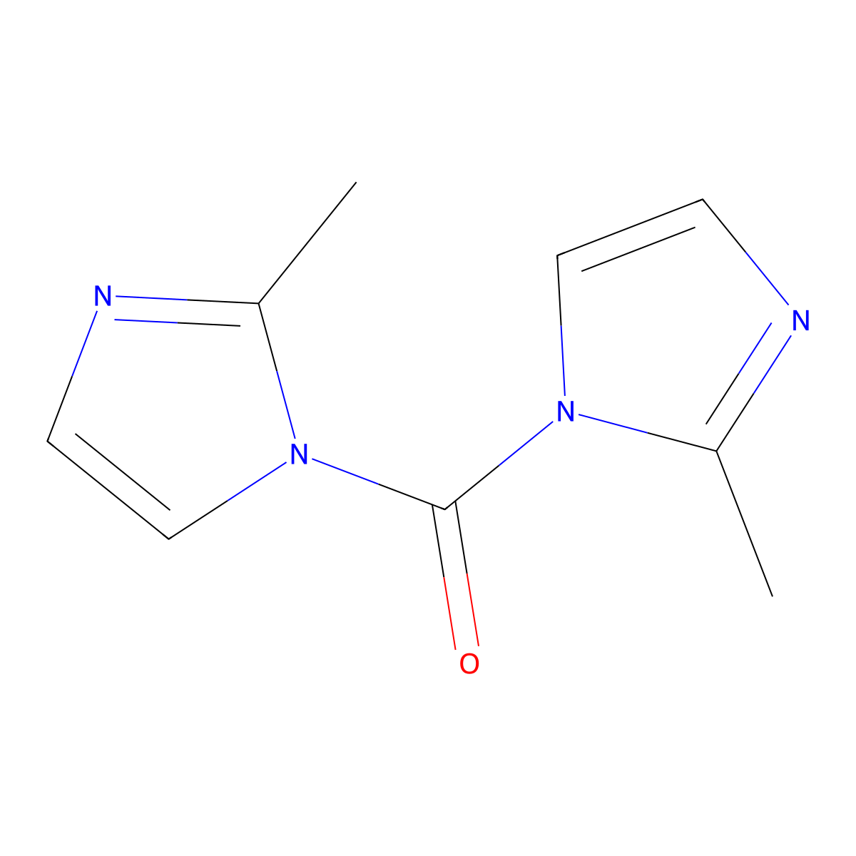 1,1'-Carbonylbis(2-methylimidazole) molecular structure, CAS 13551-83-2