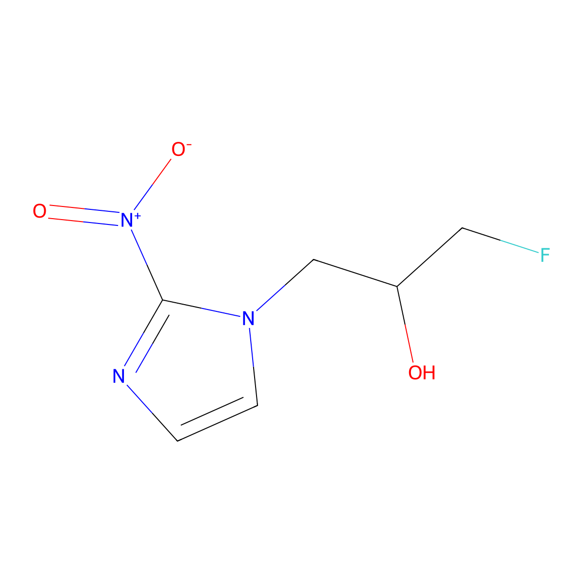 Fluoromisonidazole molecular structure, CAS 13551-89-8