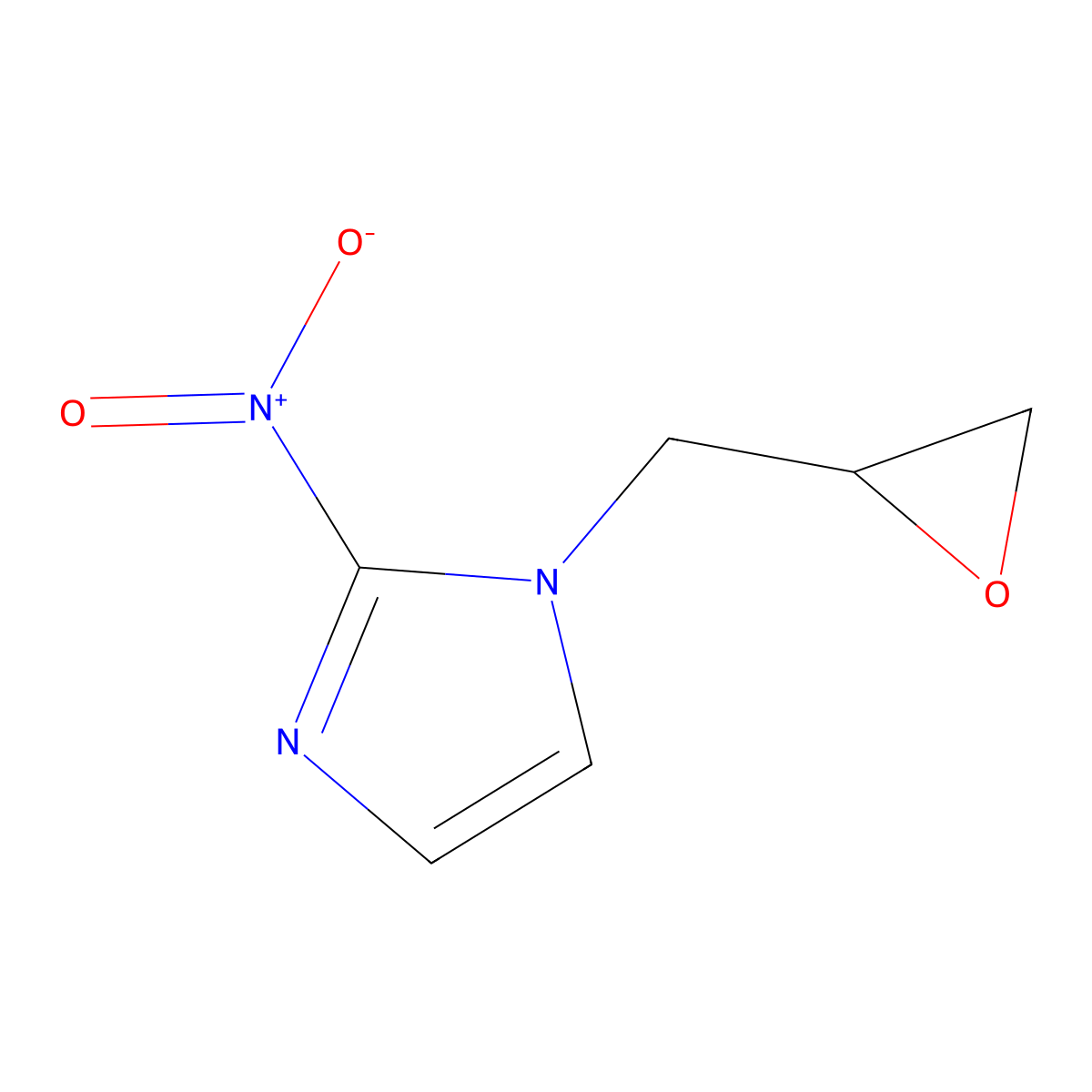 1-(2,3-Epoxypropyl)-2-nitroimidazole molecular structure, CAS 13551-90-1