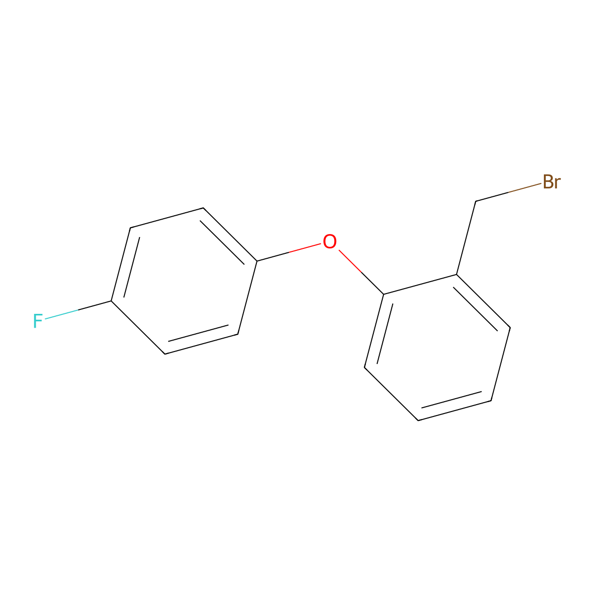 1-(Bromomethyl)-2-(4-fluorophenoxy)benzene molecular structure, CAS 1355170-91-0