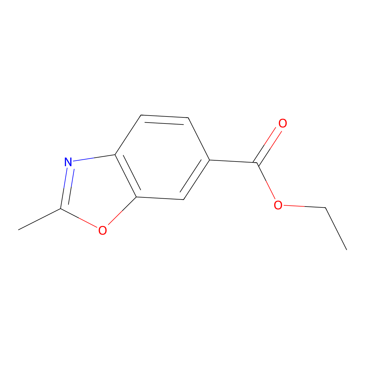 Ethyl 2-methylbenzo[d]oxazole-6-carboxylate molecular structure, CAS 1355171-27-5