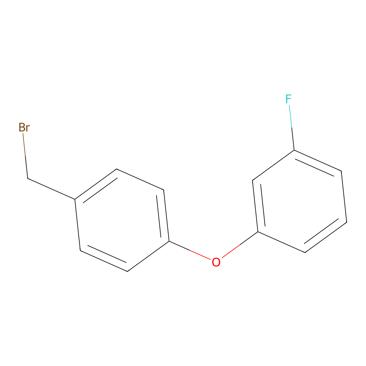 1-[4-(Bromomethyl)phenoxy]-3-fluorobenzene molecular structure, CAS 1355171-43-5