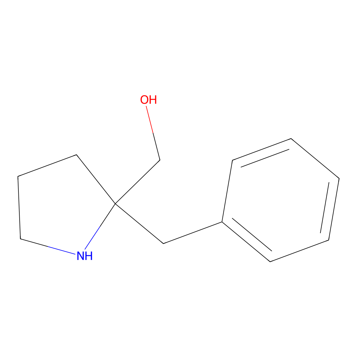 (2-Benzylpyrrolidin-2-yl)methanol molecular structure, CAS 1355171-96-8