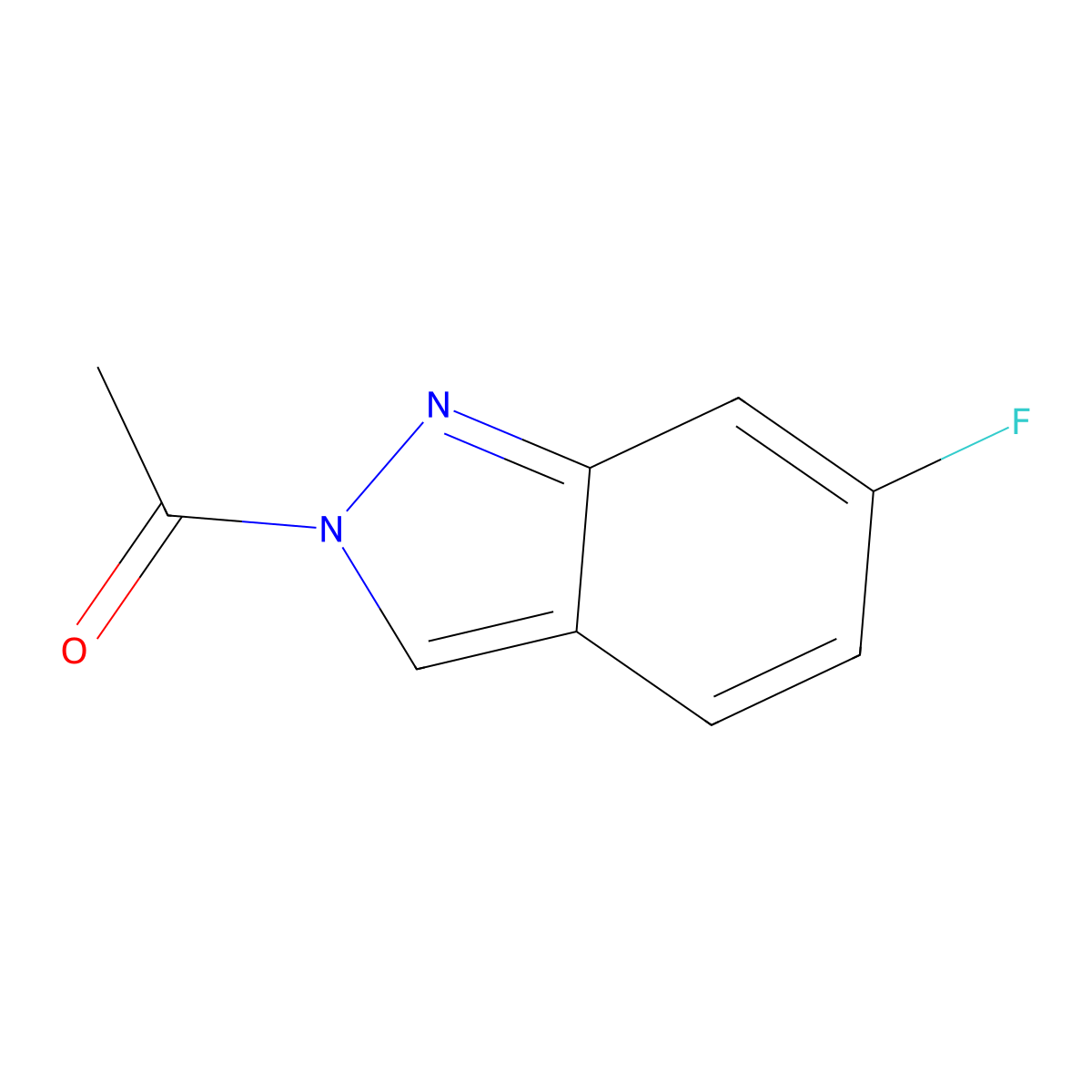 2-acetyl-6-fluoro-2H-indazole molecular structure, CAS 1355171-97-9