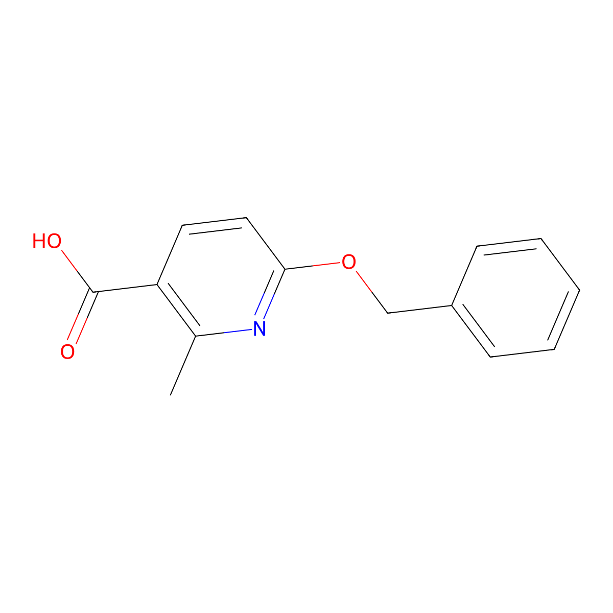 6-(Benzyloxy)-2-methylnicotinic Acid molecular structure, CAS 1355172-95-0