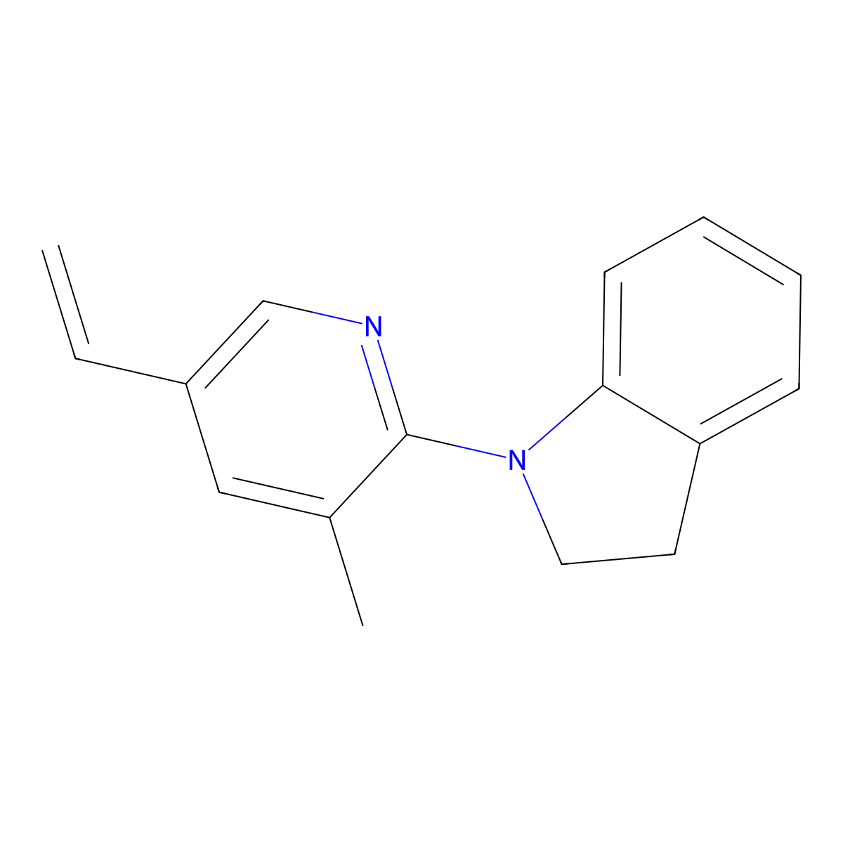 1-(3-Methyl-5-vinylpyridin-2-yl)indoline molecular structure, CAS 1355173-31-7