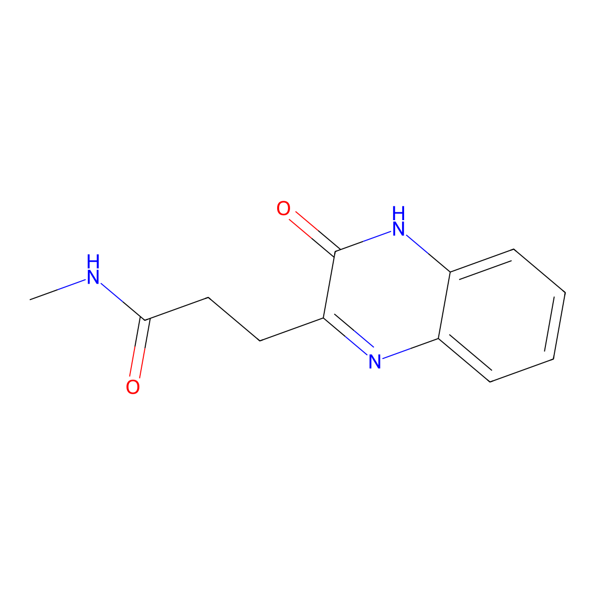 N-Methyl-3-(3-oxo-3,4-dihydroquinoxalin-2-yl)propanamide molecular structure, CAS 1355173-59-9