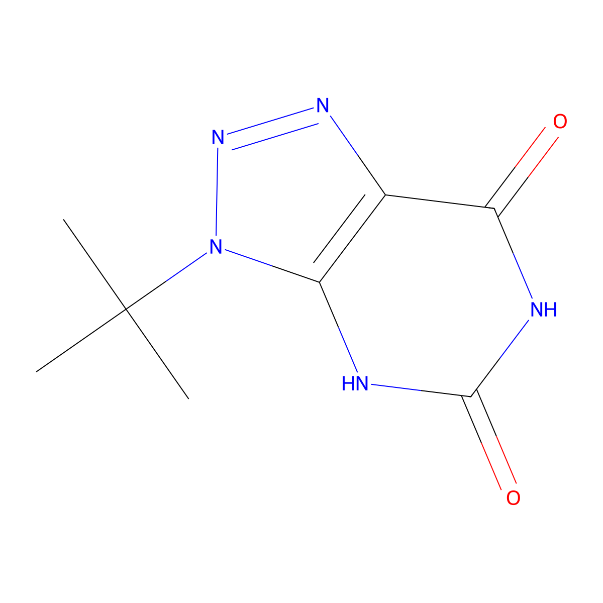 3-(tert-Butyl)-3H-[1,2,3]triazolo[4,5-d]pyrimidine-5,7(4H,6H)-dione molecular structure, CAS 1355173-64-6
