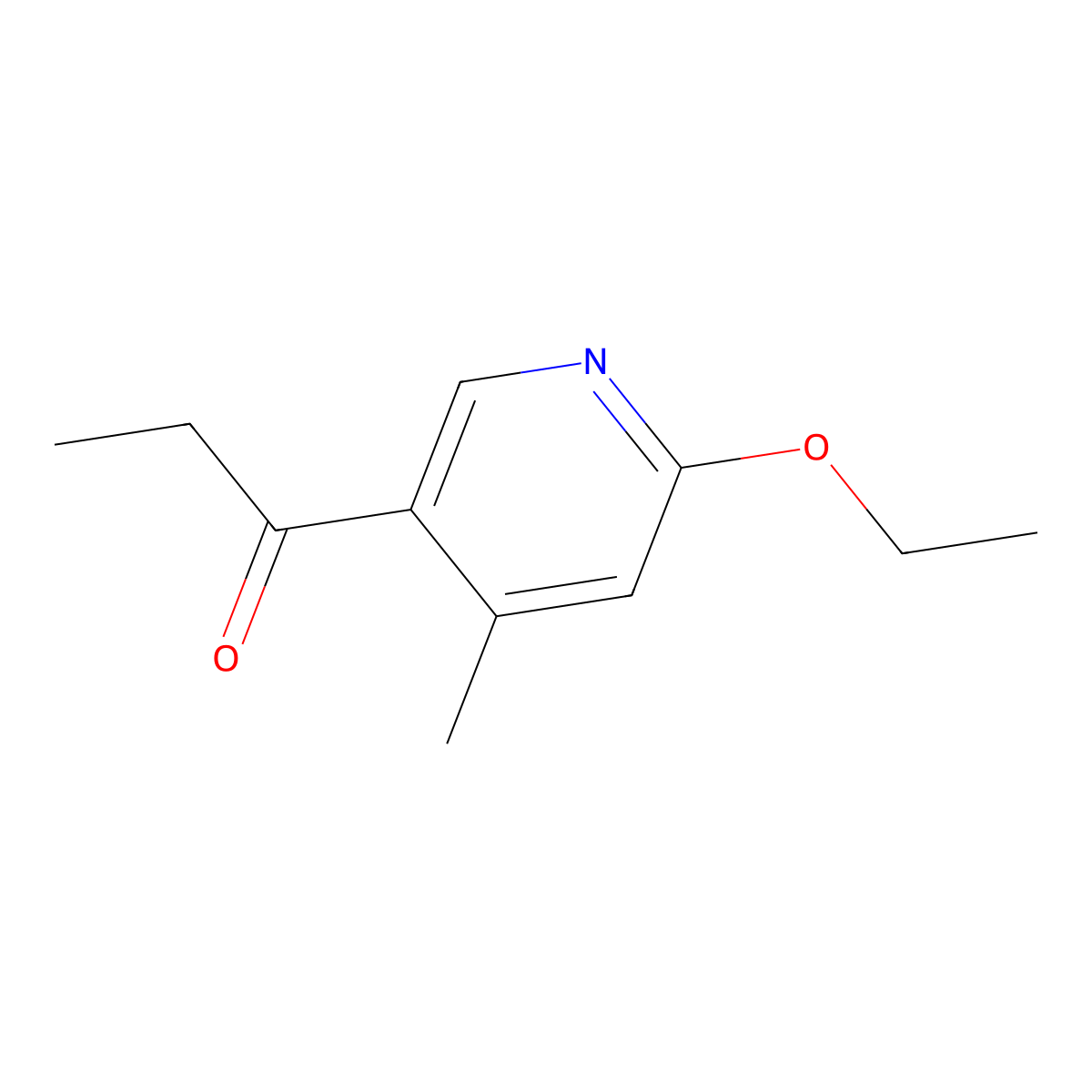 1-(6-Ethoxy-4-methylpyridin-3-yl)propan-1-one molecular structure, CAS 1355174-18-3
