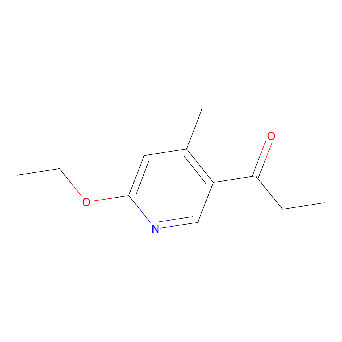 1-(6-Ethoxy-4-methylpyridin-3-yl)propan-1-one molecular structure, CAS 1355174-18-3