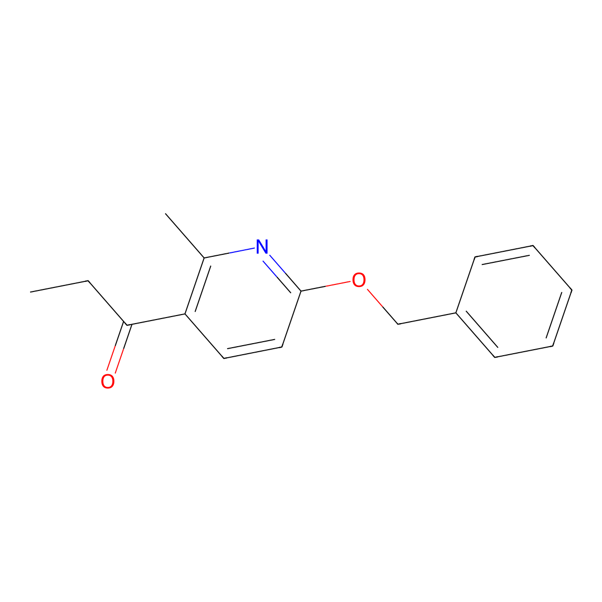 1-(6-(Benzyloxy)-2-methylpyridin-3-yl)propan-1-one molecular structure, CAS 1355174-20-7