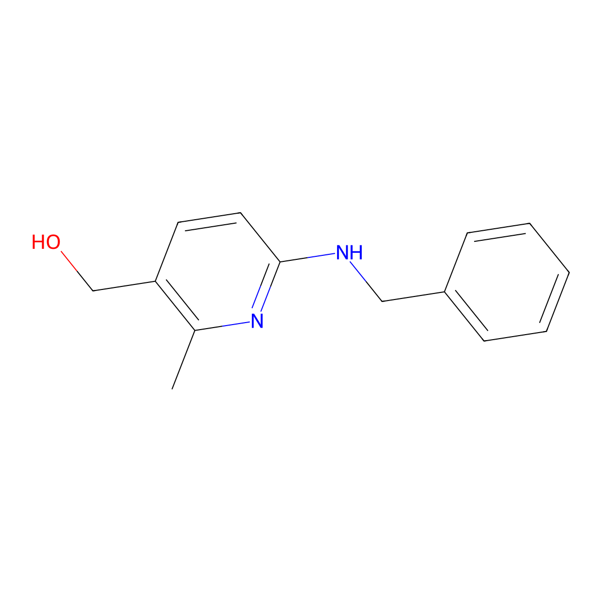 (6-(Benzylamino)-2-methylpyridin-3-yl)methanol molecular structure, CAS 1355174-21-8