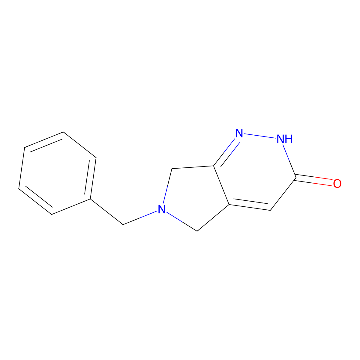 6-Benzyl-6,7-dihydro-2H-pyrrolo[3,4-c]pyridazin-3(5H)-one molecular structure, CAS 1355174-44-5