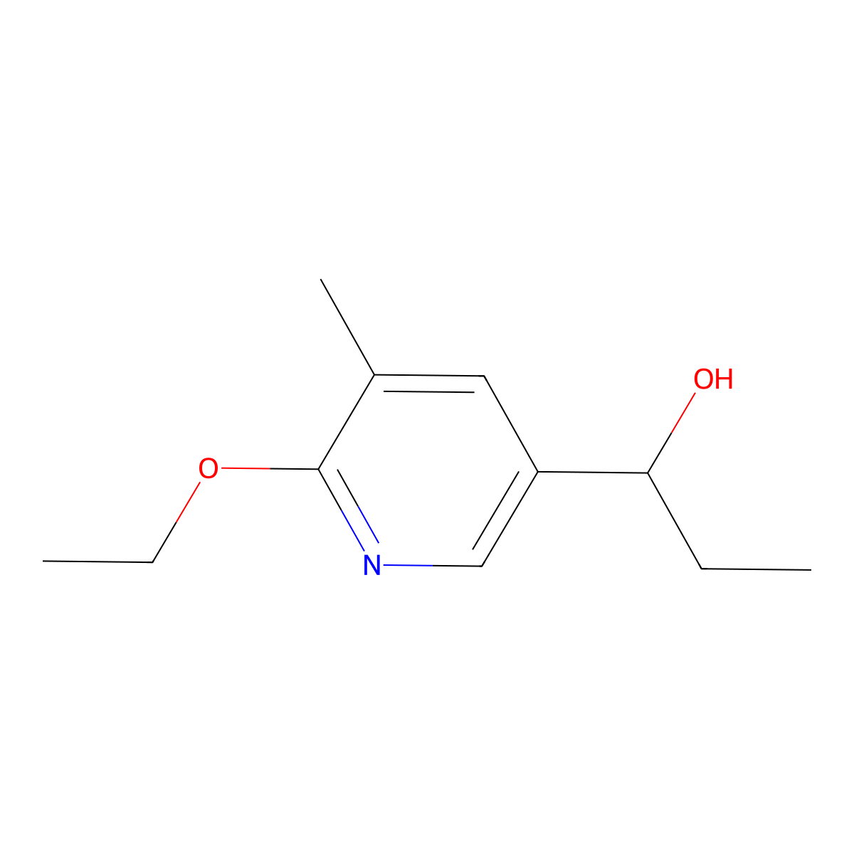 1-(6-Ethoxy-5-methyl-pyridin-3-yl)-propan-1-ol molecular structure, CAS 1355174-75-2