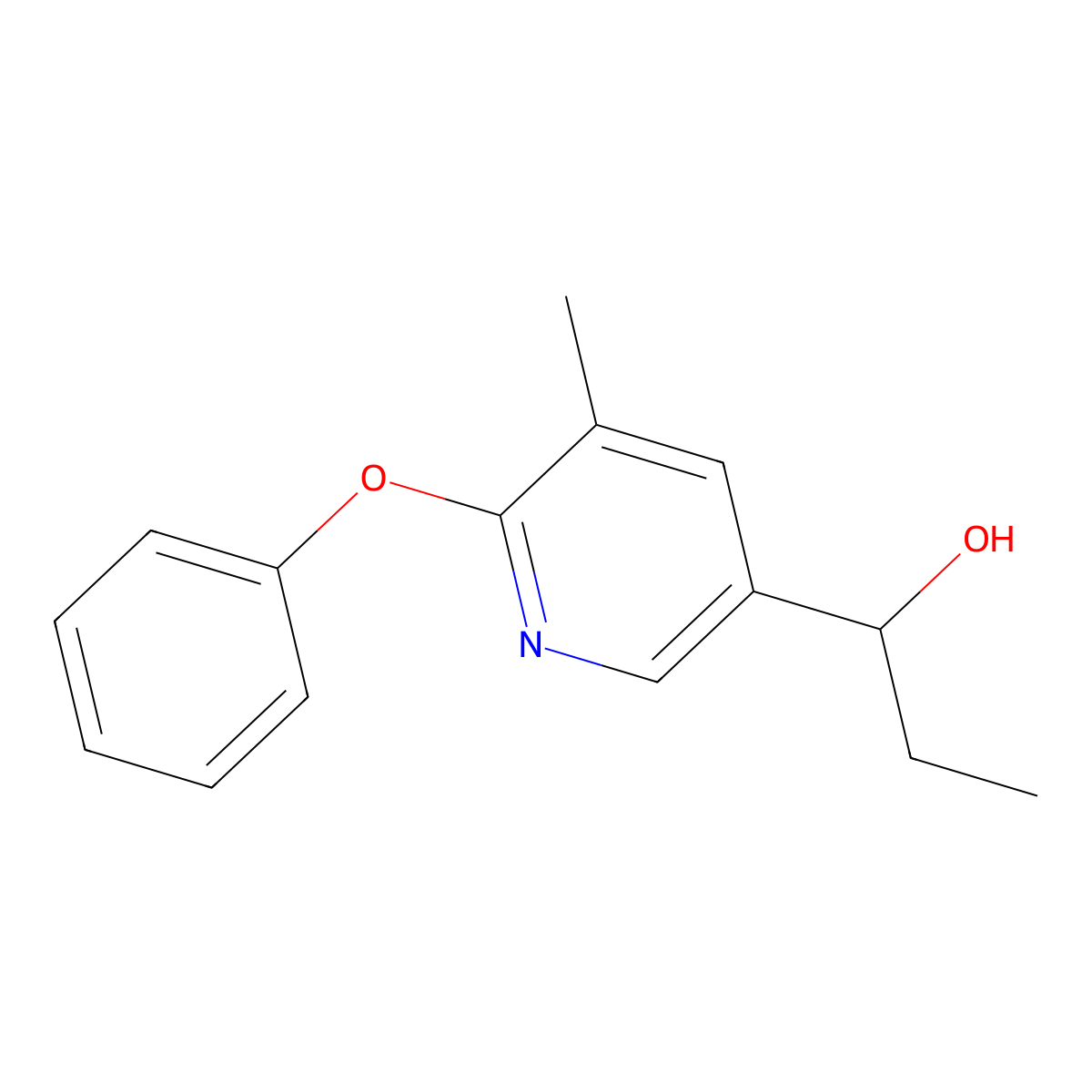 1-(5-Methyl-6-phenoxy-pyridin-3-yl)-propan-1-ol molecular structure, CAS 1355174-90-1