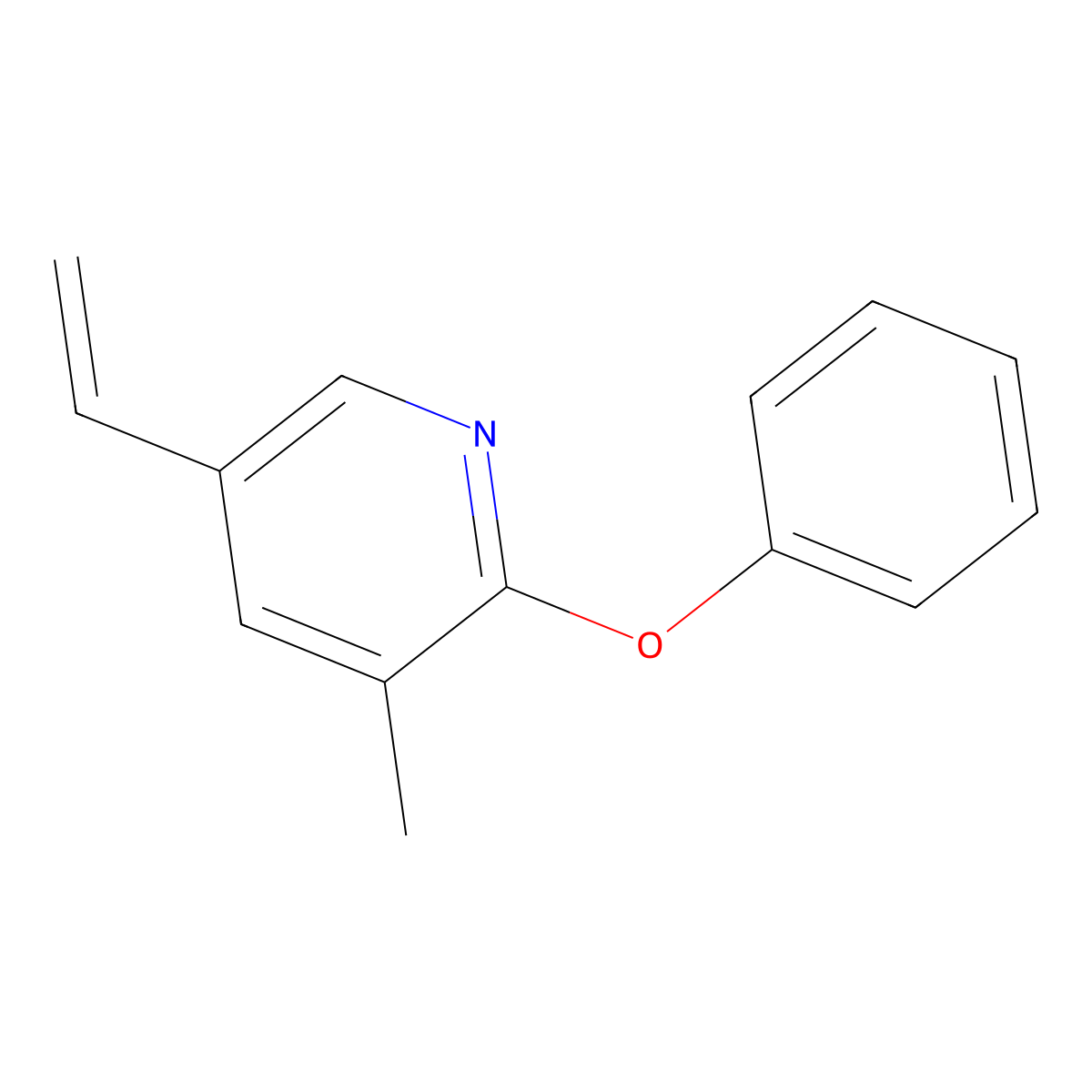 5-Ethenyl-3-methyl-2-phenoxypyridine molecular structure, CAS 1355174-99-0