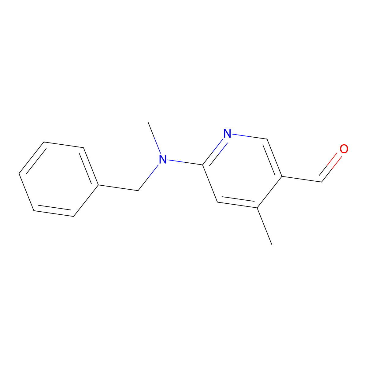 6-(Benzyl(methyl)amino)-4-methylnicotinaldehyde molecular structure, CAS 1355177-19-3