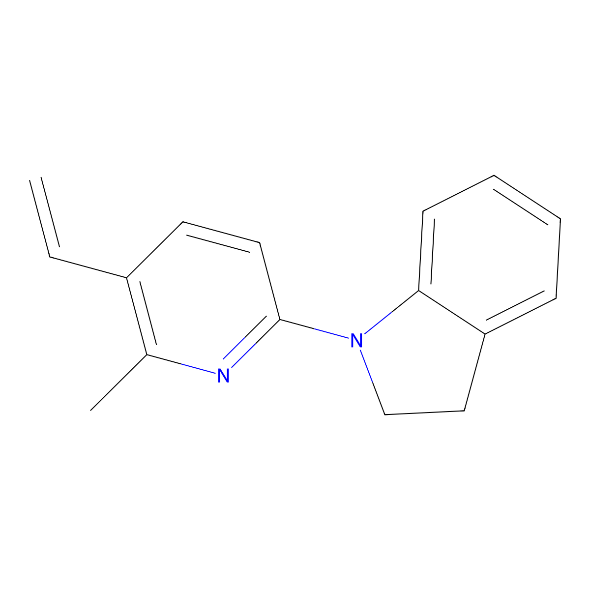 1-(6-Methyl-5-vinylpyridin-2-yl)indoline molecular structure, CAS 1355177-38-6