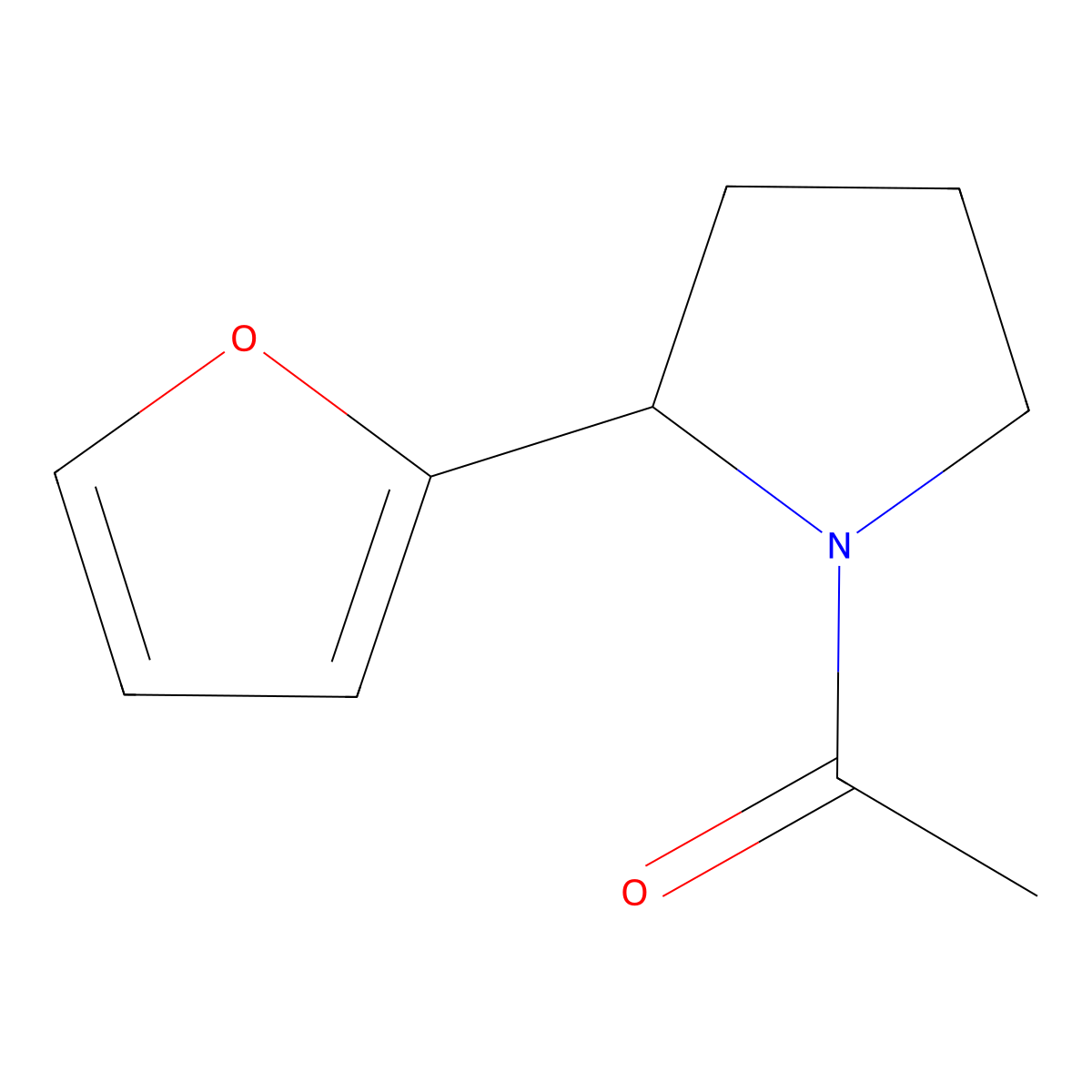 1-(2-(Furan-2-yl)pyrrolidin-1-yl)ethanone molecular structure, CAS 1355177-48-8