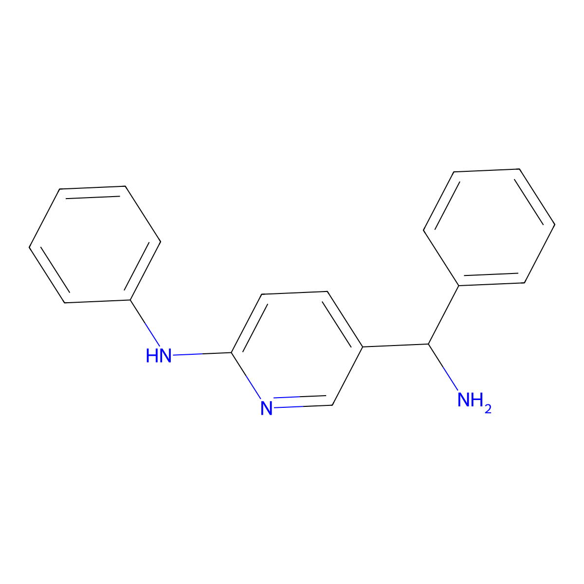 5-(Amino(phenyl)methyl)-N-phenylpyridin-2-amine molecular structure, CAS 1355177-71-7
