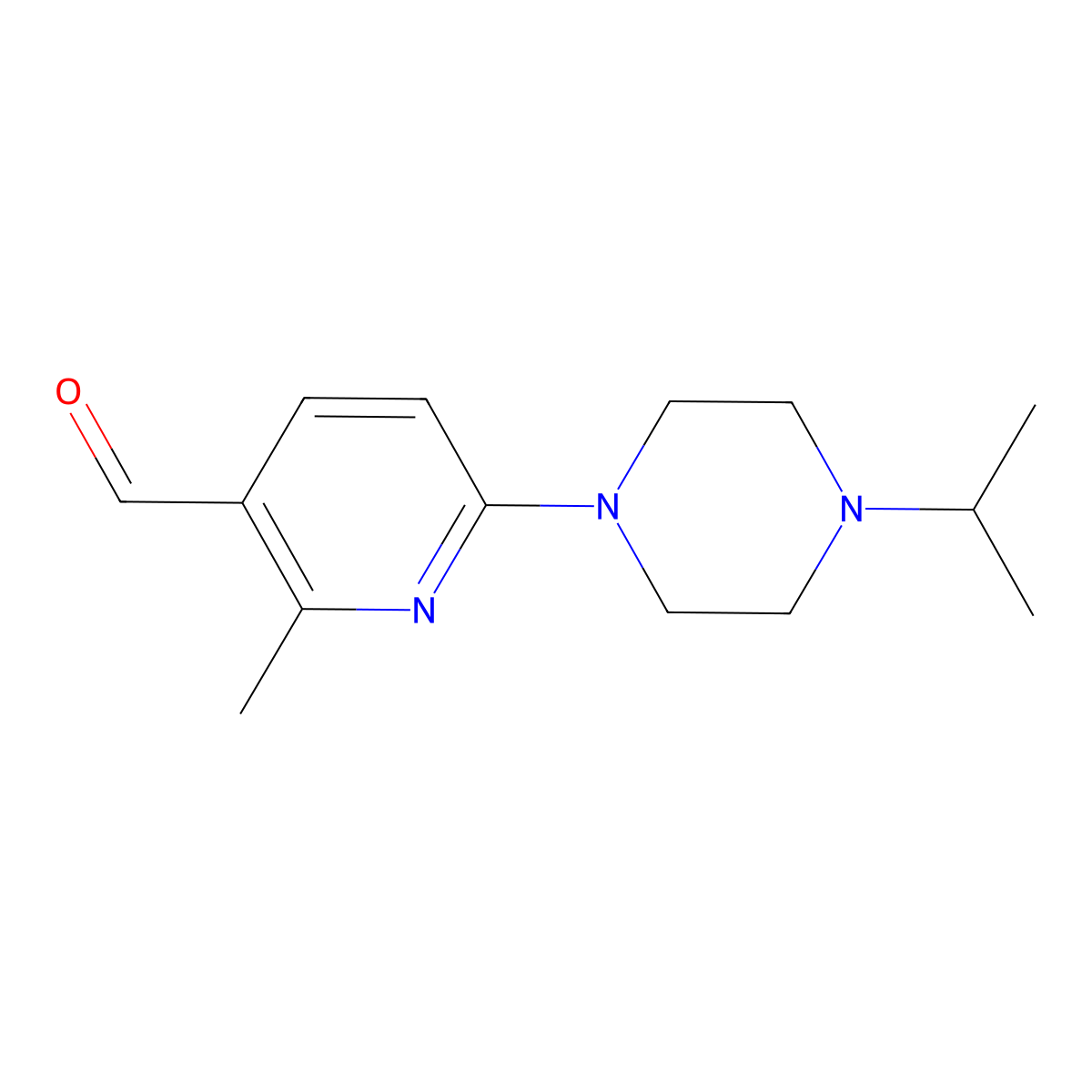 6-(4-Isopropylpiperazin-1-yl)-2-methylnicotinaldehyde molecular structure, CAS 1355177-74-0