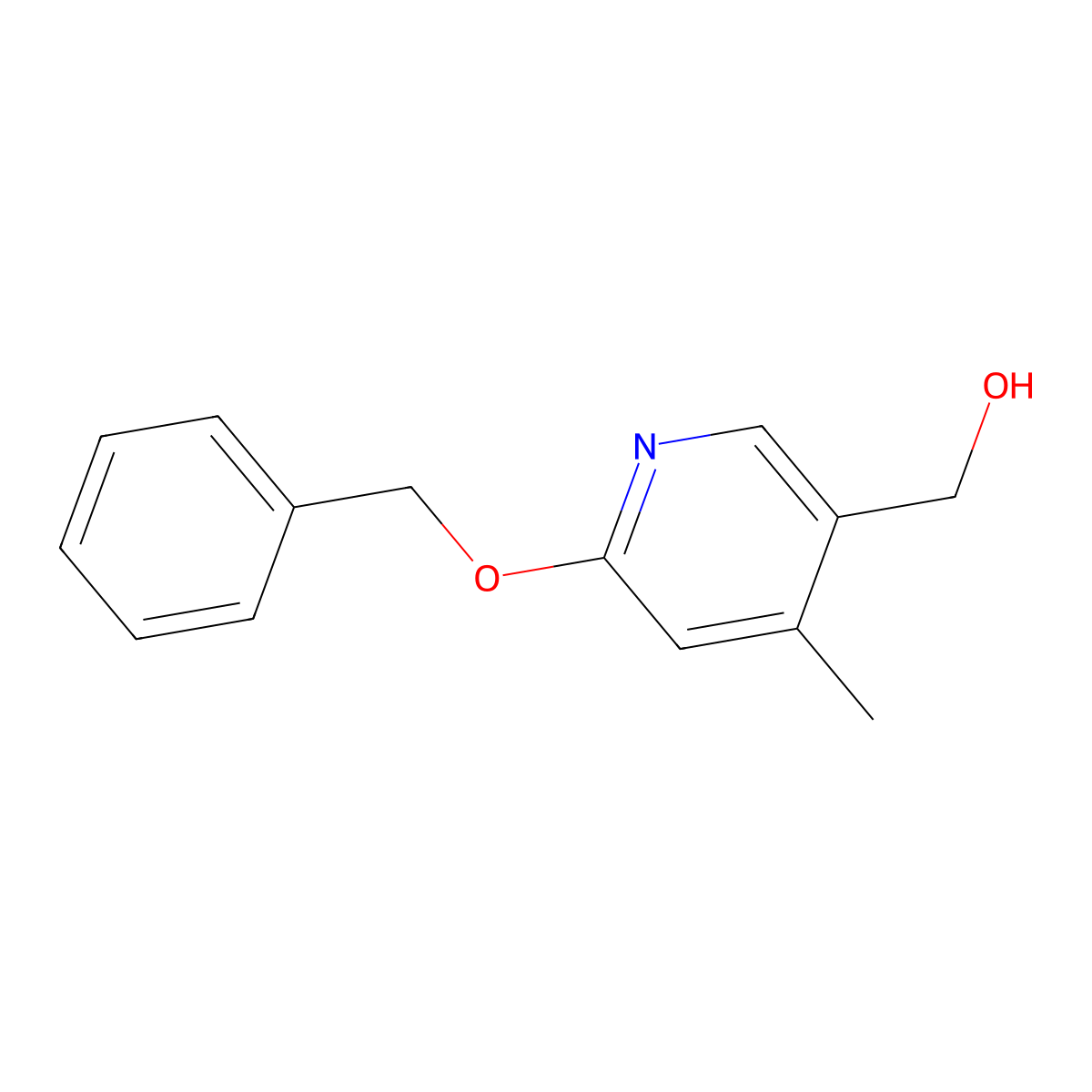 4-Methyl-6-(phenylmethoxy)-3-pyridinemethanol molecular structure, CAS 1355177-77-3