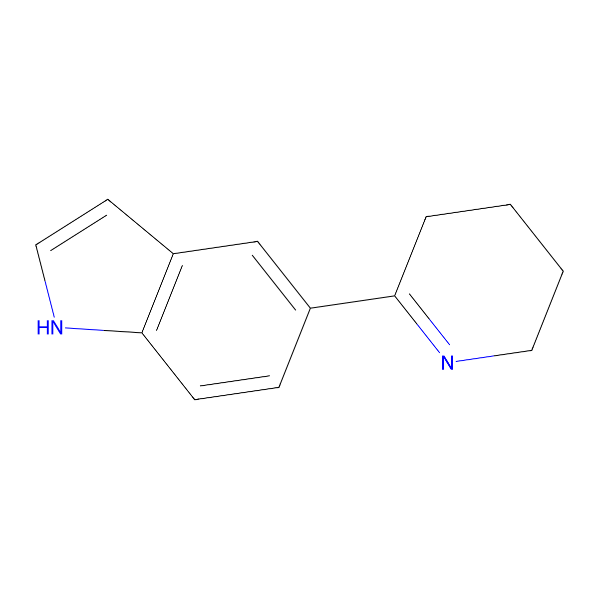 5-(3,4,5,6-Tetrahydropyridin-2-yl)-1H-indole molecular structure, CAS 1355178-12-9