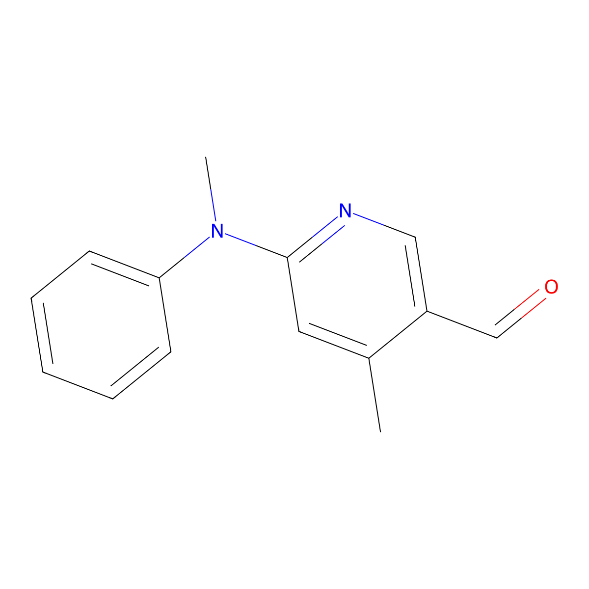 4-Methyl-6-(methyl(phenyl)amino)nicotinaldehyde molecular structure, CAS 1355178-64-1