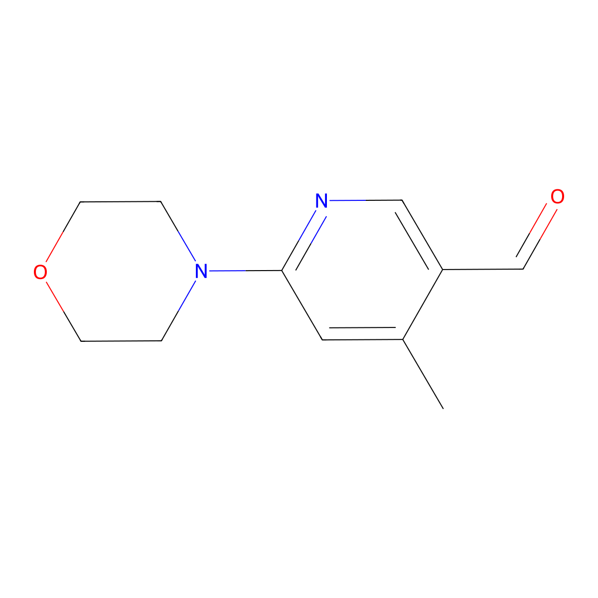 4-Methyl-6-morpholinonicotinaldehyde molecular structure, CAS 1355179-12-2