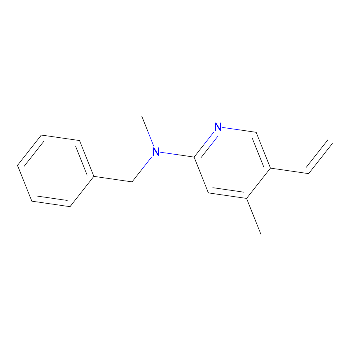N-Benzyl-N,4-dimethyl-5-vinylpyridin-2-amine molecular structure, CAS 1355179-28-0