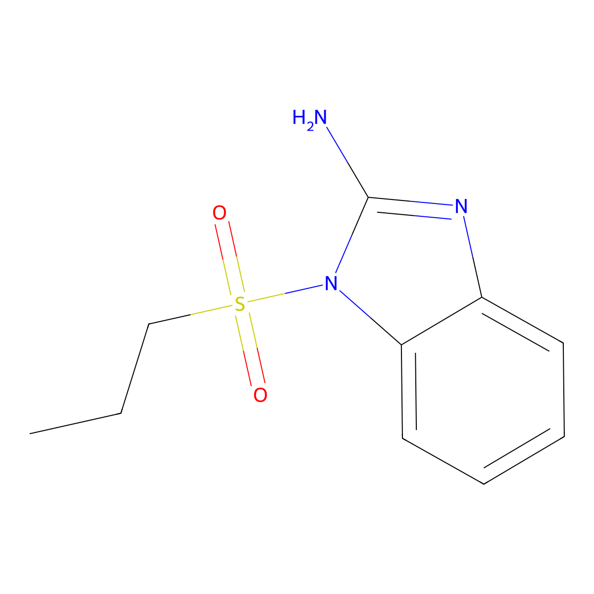 1-(Propylsulfonyl)-1H-benzo[d]imidazol-2-amine molecular structure, CAS 1355179-58-6